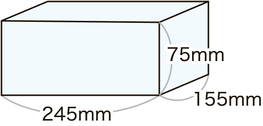 包む箱のサイズ