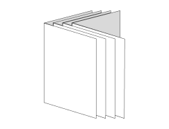 綴じなし(スクラム製本)のイラスト