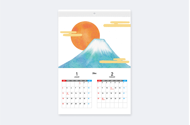 タンザック綴じ(ミシン目付き)7ページ