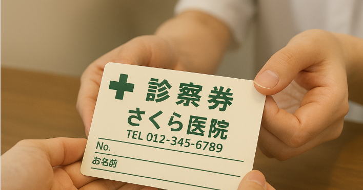 診察券 印刷