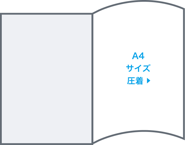 A4サイズ圧着はがき