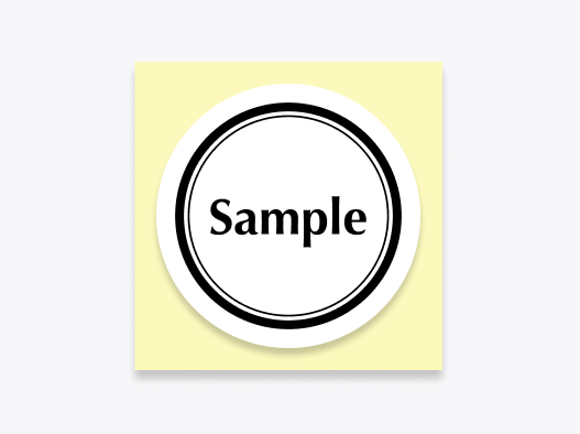 四角カットシール