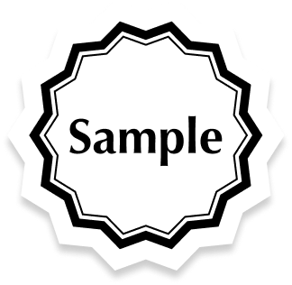 台紙ごとカット