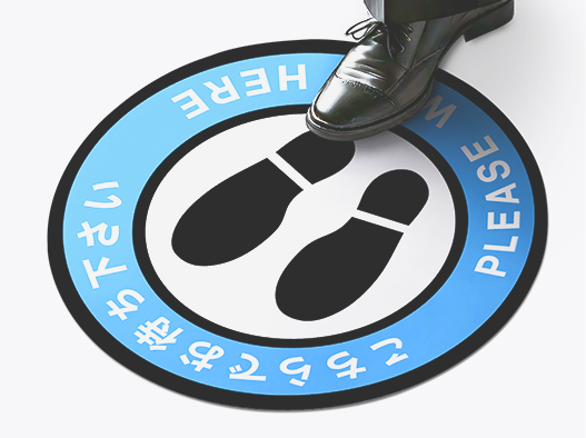 フロア(床用)ステッカー