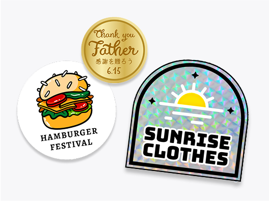 ノベルティシール・<br>ノベルティステッカー