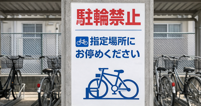 駐輪シールの選び方|無断駐輪を減らす表示の考え方とおすすめ商品