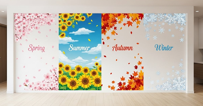 壁に貼るシールのおすすめ|おしゃれに季節を楽しむウォールステッカー特集