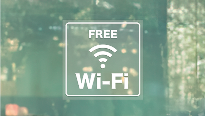 店舗のガラス面に貼る店舗装飾・<br>ウィンドウサインに