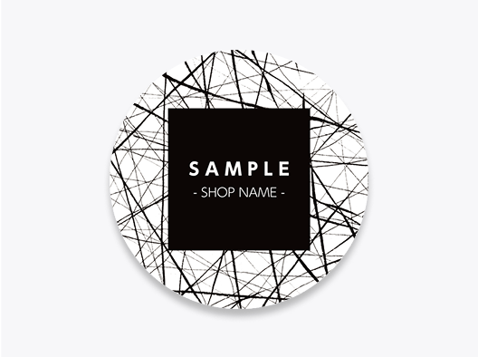 ショップ名のロゴステッカー