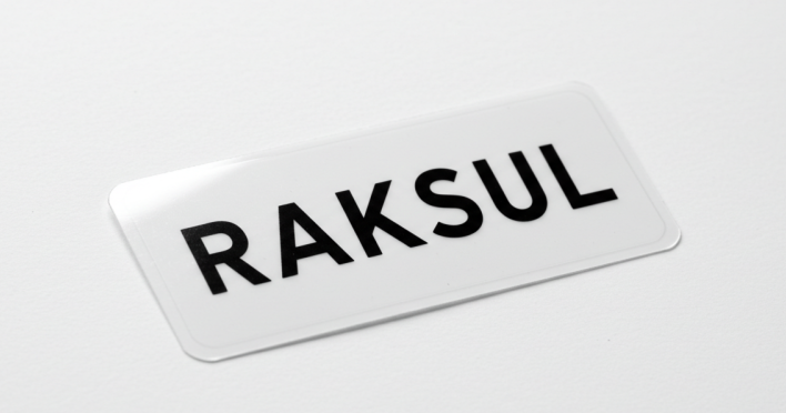 文字シール印刷