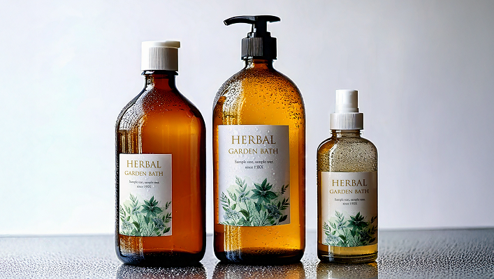 水回りで使用するボトルのラベルに